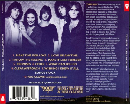 Trillion - Clear Approach (1980) [2008 Rock Candy Remastered]