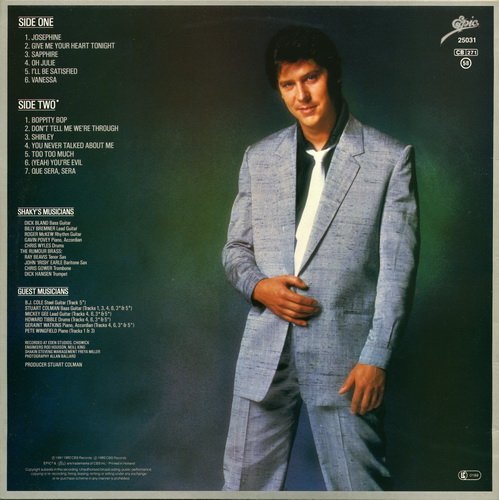 Shakin' Stevens - Give Me Your Heart Tonight (1982) LP