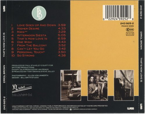 Errol Brown - That's How Love Is (1989)