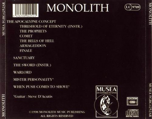Monolith - Monolith (1998)