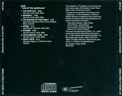 The Modern Jazz Quartet - Live At The Lighthouse (1985)