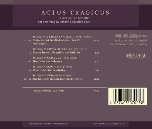 Knabenchor Hannover, Baroqueensemble L'Arco, Jorg Breiding - Actus Tragicus (Kantaten und Motetten auf dem Weg zu Johann Sebasitan Bach) (2023)