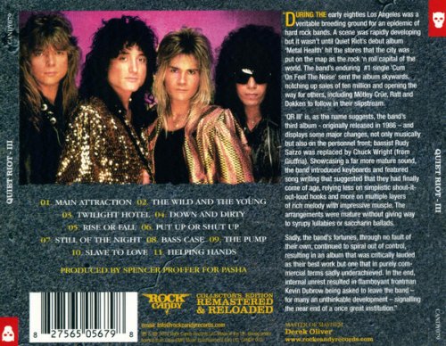 Quiet Riot - QR III (1986) [2010 Rock Candy Remastered]