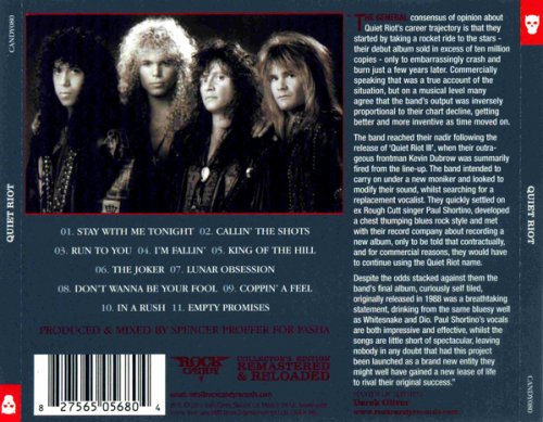 Quiet Riot - Quiet Riot (1988) [2010 Rock Candy Remastered]