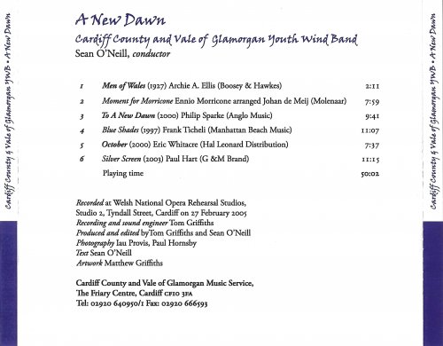 Cardiff County & Vale of Glamorgan Youth Wind Band - A New Dawn (2005)