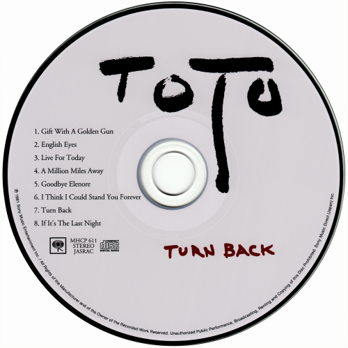 Toto - Turn Back (1981) [2005 Japanese Edition]