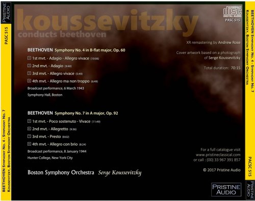 Serge Koussevitzky - Beethoven: Symphonies No. 4 And 7 (1943/44) [2017]