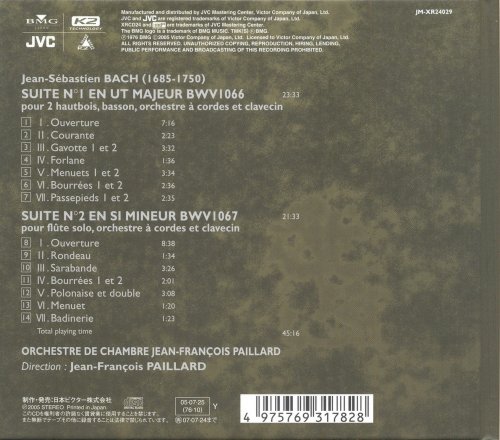 Jean-François Paillard - J.S.Bach: Orchestral Suites No.1 & 2 (1976) [2005 XRCD24]