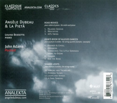 Angèle Dubeau & La Pietà, Louise Bessette - John Adams: Portrait (2011) CD-Rip