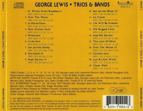 George Lewis - Trios & Bands (1991)