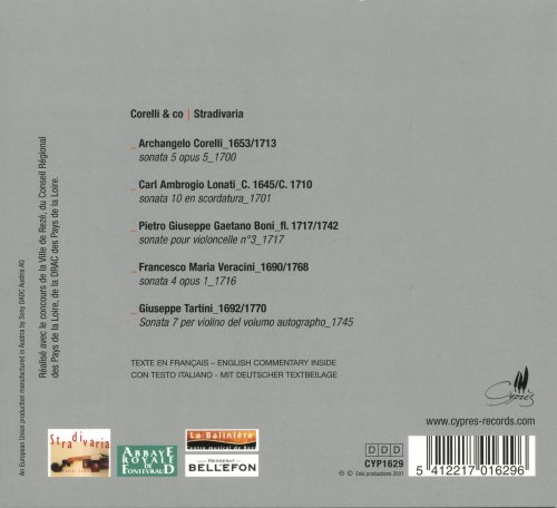 Stradivaria - Corelli & co: Sonatas by Corelli, Logati, Boni, Veracini & Tartini (2001)