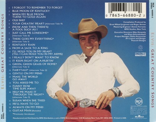 Elvis Presley - Great Country Songs (1996)