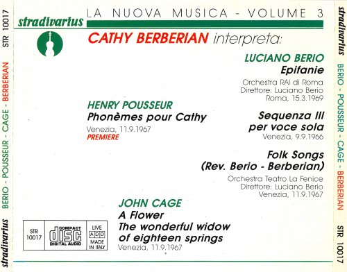 Cathy Berberian - Luciano Berio · John Cage · Henri Pousseur: La Nuova Musica Vol. 3 (1989)