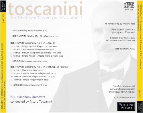 Arturo Toscanini - The 1939 Beethoven Cycle, Volume 1 (1939) [2019]