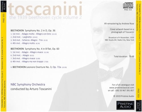 Arturo Toscanini - The 1939 Beethoven Cycle, Volume 2 (1939) [2019]