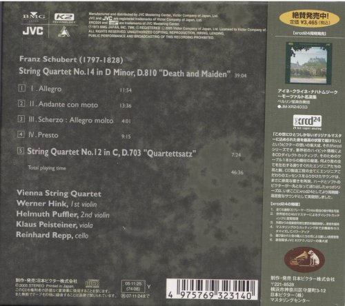 Vienna String Quartet - Schubert: String Quartet No.14, No.12 (1973) [2005 XRCD24]