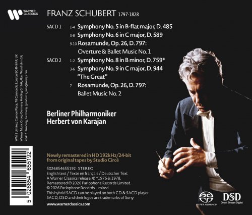 Herbert von Karajan - Schubert: Symphonies Nos. 5-6, 8-9 (1975