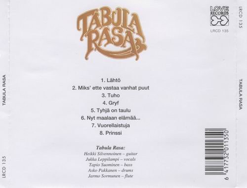 Tabula Rasa - Tabula Rasa (1975)