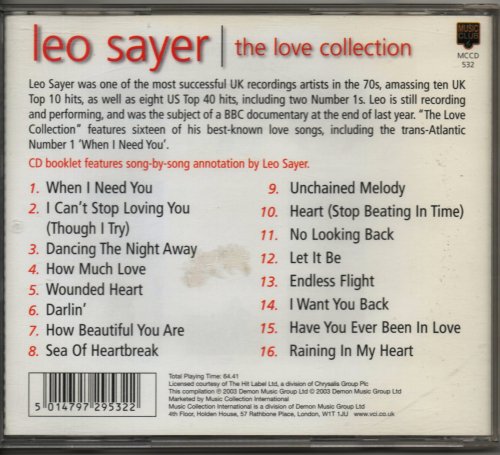 Leo Sayer - The Love Collection (2003)
