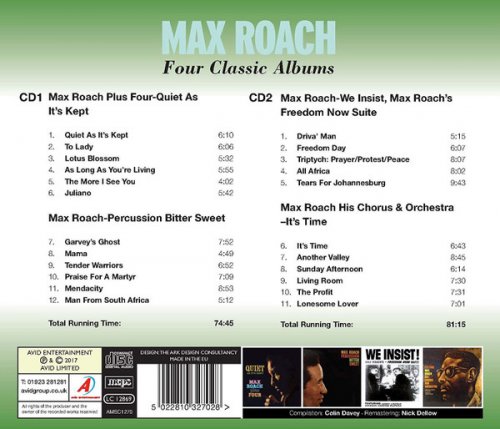 Max Roach - Four Classic Albums (2017)