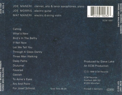 Joe Maneri, Joe Morris, Mat Maneri - Three Men Walking (1996)