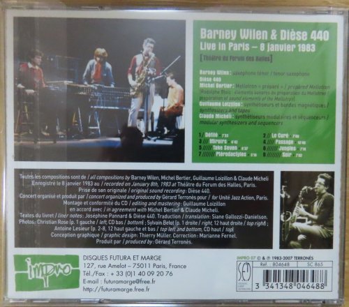 Barney Wilen & Diese 440 - Live in Paris, 8 Janvier 1983 (2007)