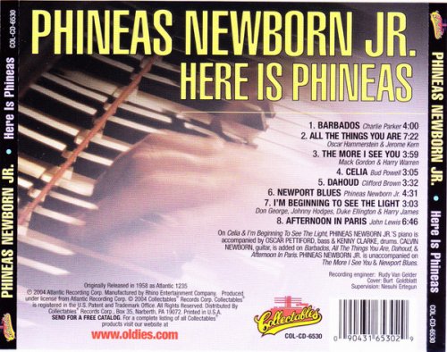Phineas Newborn, Jr. - Here Is Phineas: The Piano Artistry Of Phineas Newborn Jr (1956) CD Rip