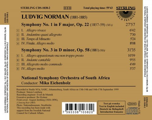 National Symphony Orchestra of South Africa, Mika Eichenholz - Norman: Symphony Nos. 1 & 3 (2006)