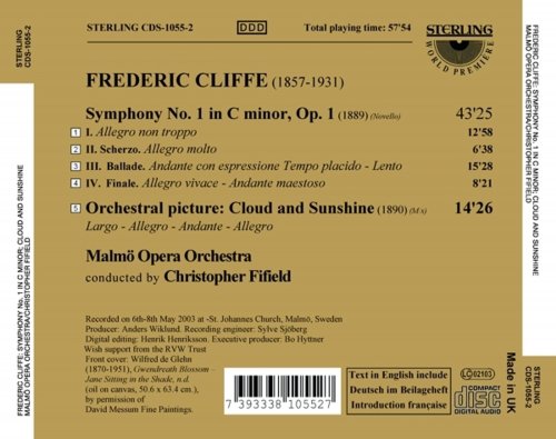 Malmö Opera Orchestra, Christopher Fifield - Cliffe: Symphony No. 1 - Cloud and Sunshine (2006)