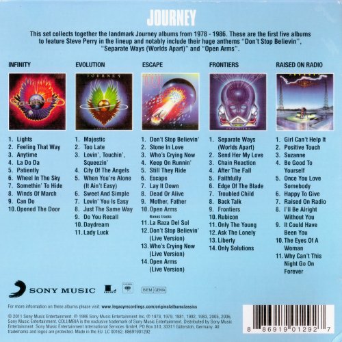 Journey - Original Album Classics (Box Set, 2011)