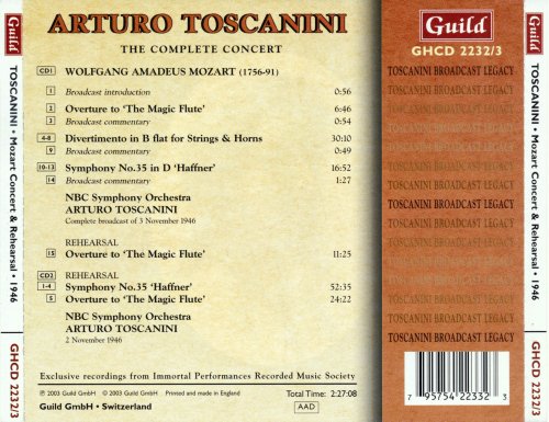 NBC Symphony Orchestra, Arturo Toscanini - Mozart: All Mozart - The Complete Concert 3 November 1946 (2003)