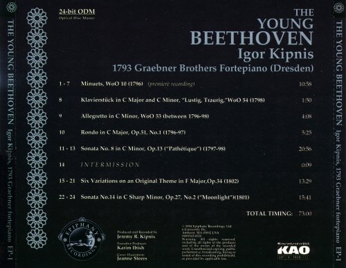 Igor Kipnis - Beethoven: The Young Beethoven (1994)