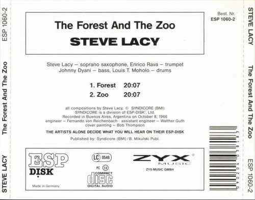 Steve Lacy - The Forest And The Zoo (1967)