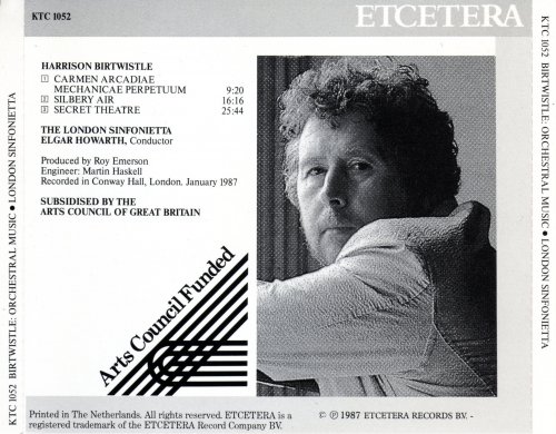The London Sinfonietta, Elgar Howarth - Birtwistle: Secret Theatre / Silbury Air / Carmen Arcadiae Mechanicae Perpetuum (1987)
