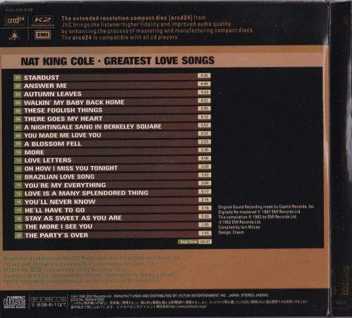 Nat King Cole - Greatest Love Songs (1982) [2008]
