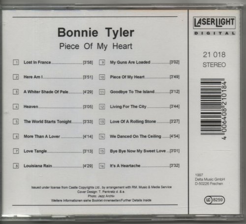 Bonnie Tyler - Piece Of My Heart (1997)