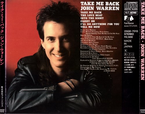John Warren - Take Me Back (1988) [Japanese Edition]