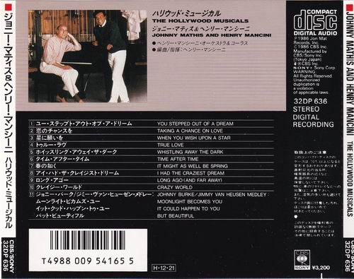 Johnny Mathis And Henry Mancini - The Hollywood Musicals (1986)