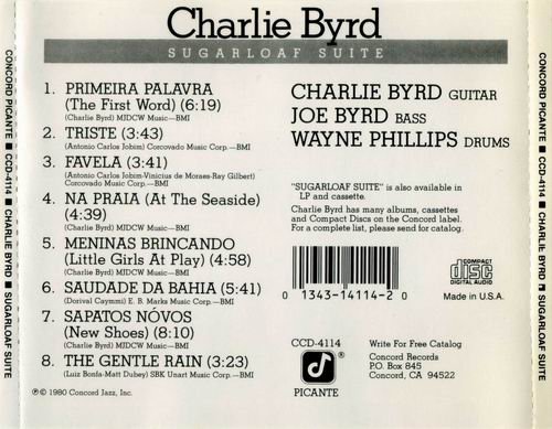 Charlie Byrd - Sugarloaf Suite (1980) CD Rip