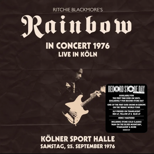 Ritchie Blackmore's Rainbow - In Concert 1976 Live In Köln (2026) [Vinyl]