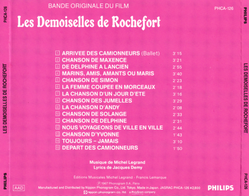 Michel Legrand – ロシュフォールの恋人たち = Les Demoiselles De Rochefort (1992)