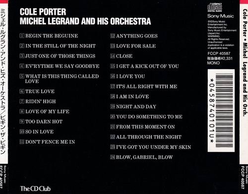 Michel Legrand And His Orchestra - The Columbia Album Of Cole Porter (1958) CD Rip