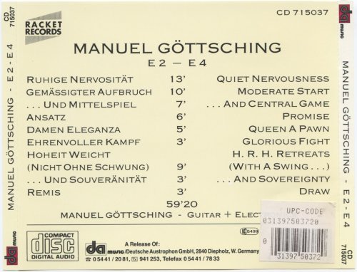 Manuel Gottsching - E2-E4 (1984) [1990]