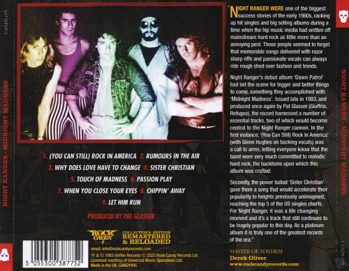 Night Ranger - Midnight Madness (1983) [2023 Rock Candy Remastered]