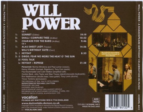 Neil Ardley, Ian Carr, Mike Gibbs, Stan Tracey - Will Power: A Shakespeare Birthday Celebration in Music (2005)