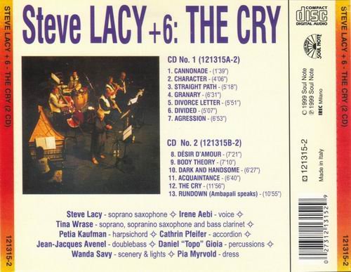 Steve Lacy +6 - The Cry (1999)