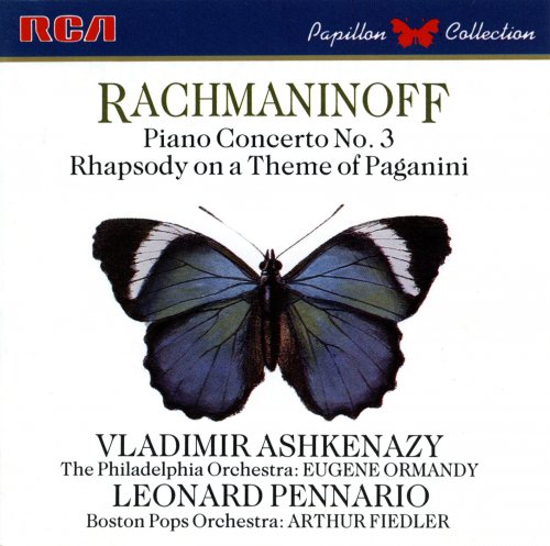 Vladimir Ashkenazy, Eugene Ormandy, Leonard Pennario, Arthur Fiedler - Rachmaninoff: Piano Concerto No. 3 / Rhapsody on a Theme of Paganini (1987) CD-Rip