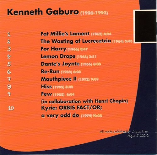 Kenneth Gaburo - Tape Play: 10 Works For Electronic Tape (2000) CD-Rip