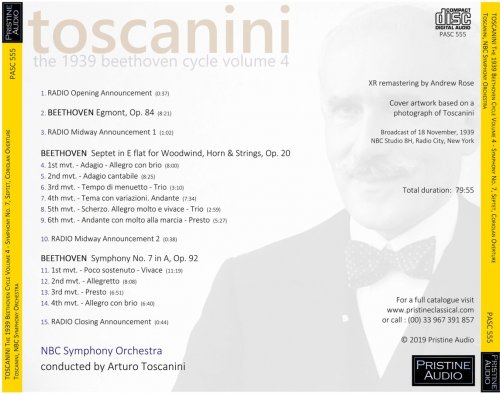 Arturo Toscanini - The 1939 Beethoven Cycle, Volume 4 (1939) [2019]