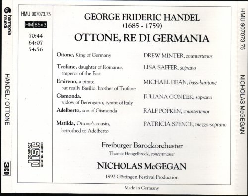 Freiburger Barockorchester, Nicholas McGegan - Handel: Ottone, re di Germania (2006) CD-Rip